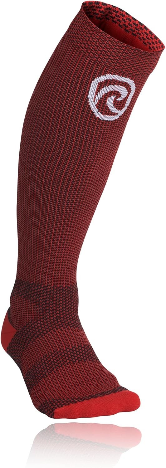 Rehband Rx Compression Socks – Small – Red – for Women and Men – Athletic Socks