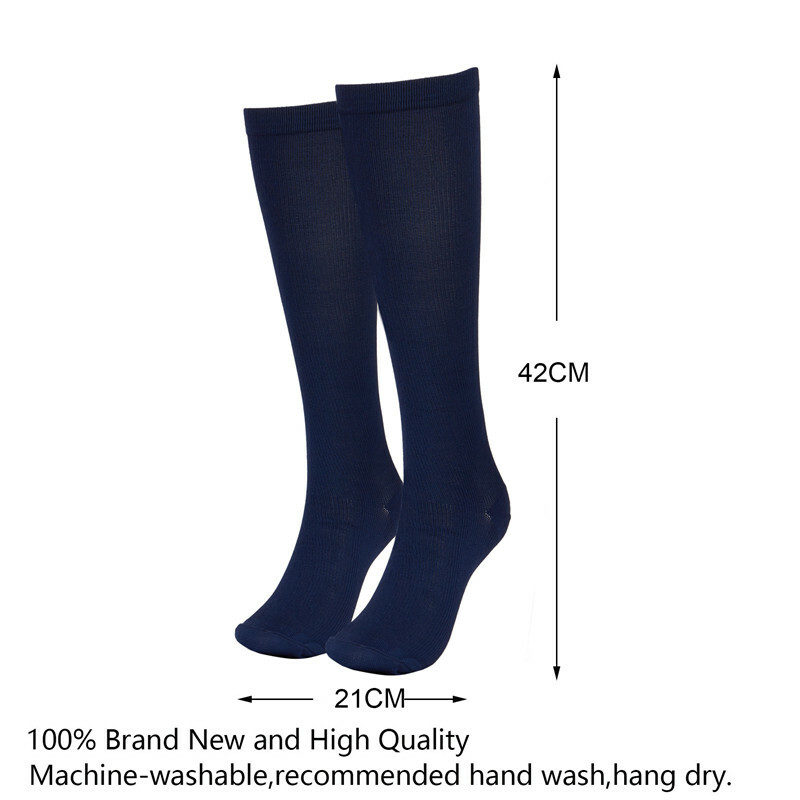 6 Pairs Compression Socks 15-20mmHg Graduated Men Women Sport Socks S-XXL