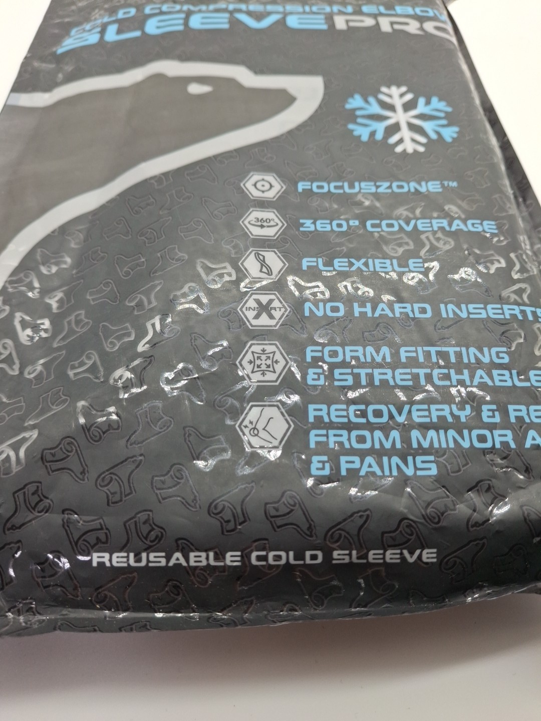 TheraICE Elbow Ice Pack Compression Sleeve for Injuries (PRO Elbow Sleeve, S/M)