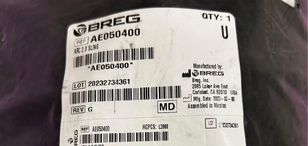Breg ARC 2.0 Shoulder Brace – REF: AE050400