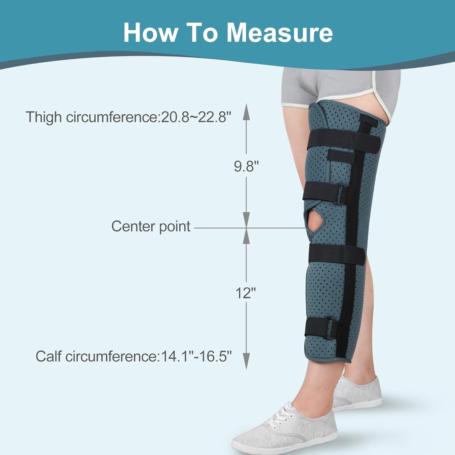 NIdreamCE Knee Immobilizer Leg Brace Stabilizer Post Surgery Recovery Fracture