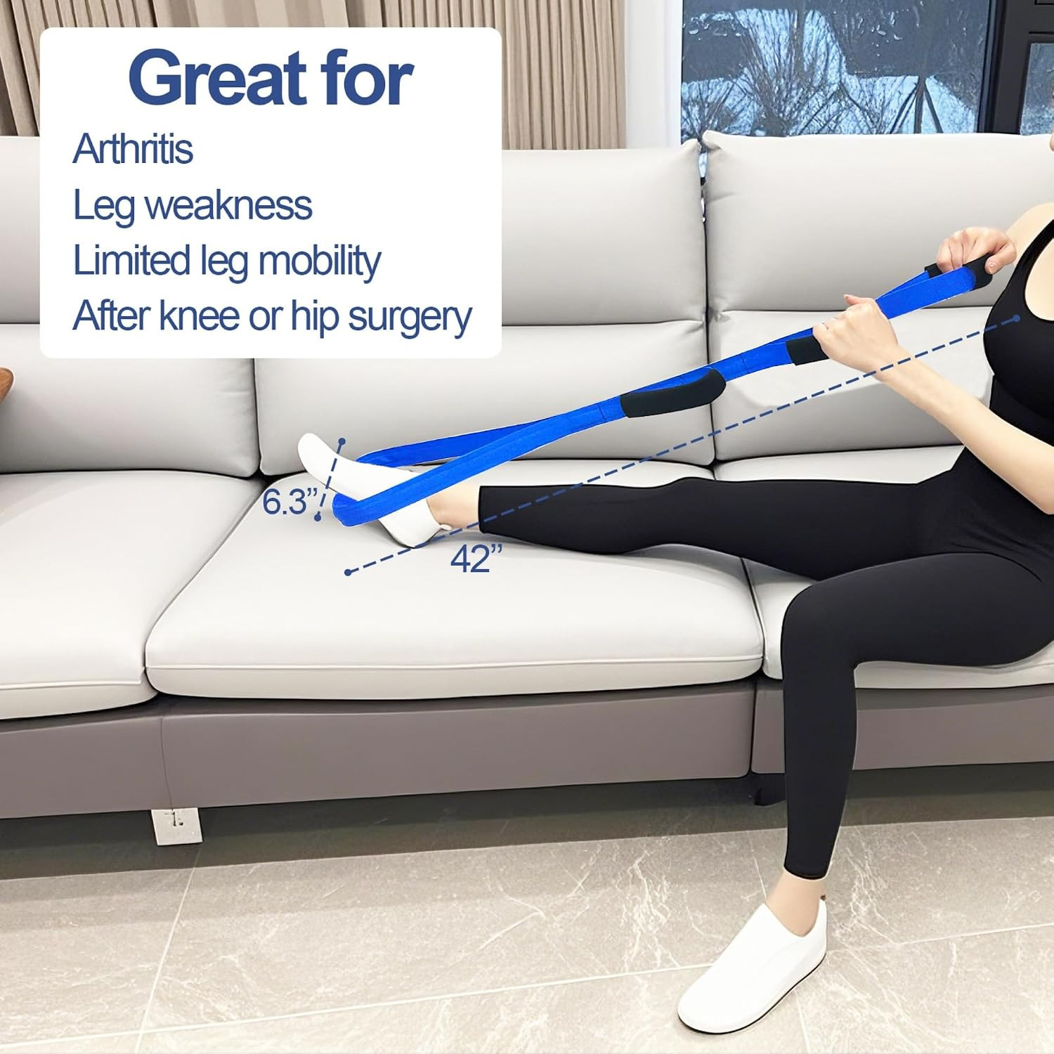 Leg Lifter for After Hip Replacement & Knee Surgery Recovery – Rigid