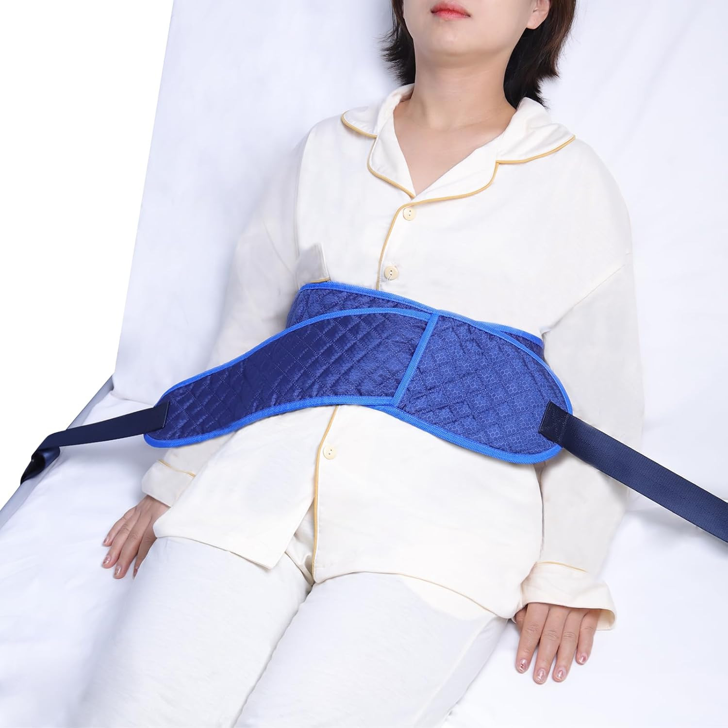 Medical Bed Restraint Strap for Elderly，Anti-Fall Waist Belt for Elderly，Adjusta