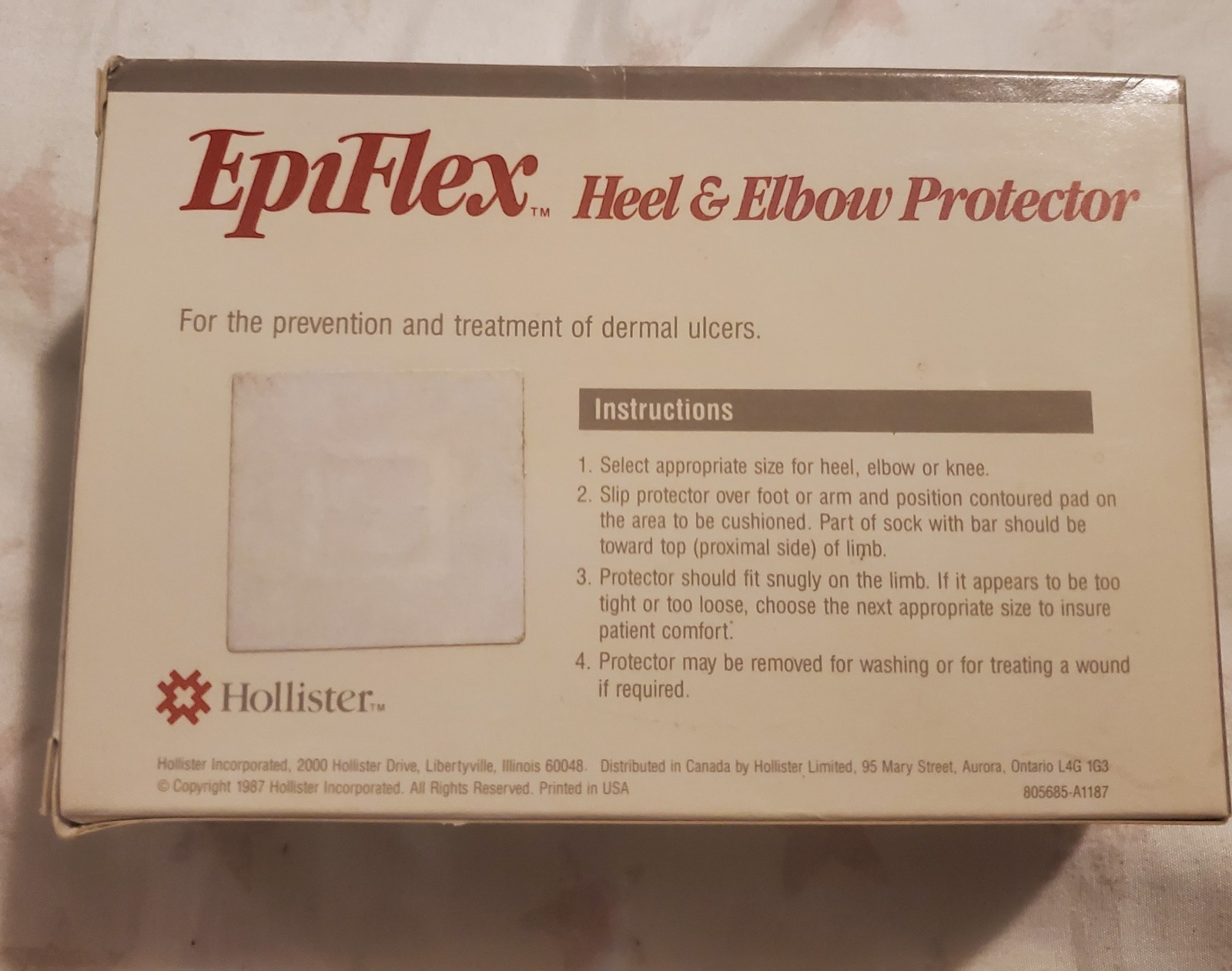 Hollister EpiFlex Heel & Elbow Protector Pads Pair 9944 Medium Up To 17″ Blue