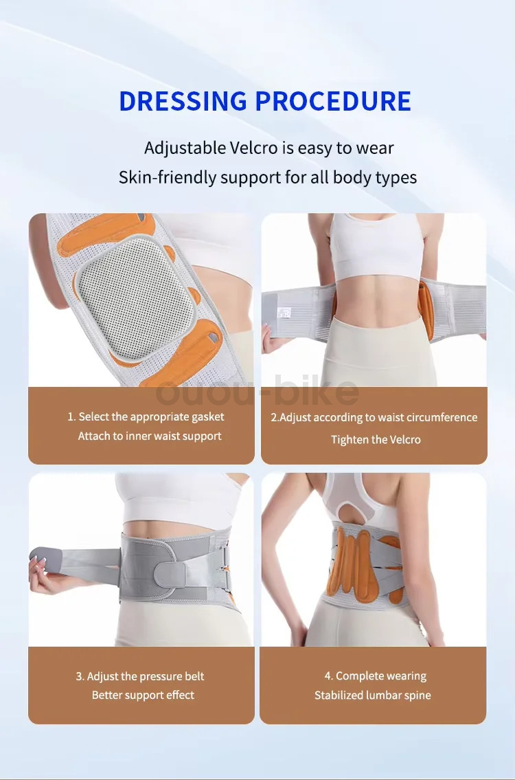Adjustable Back Support Brace For Lower Back Ache Relief Herniated Disc Sciatica