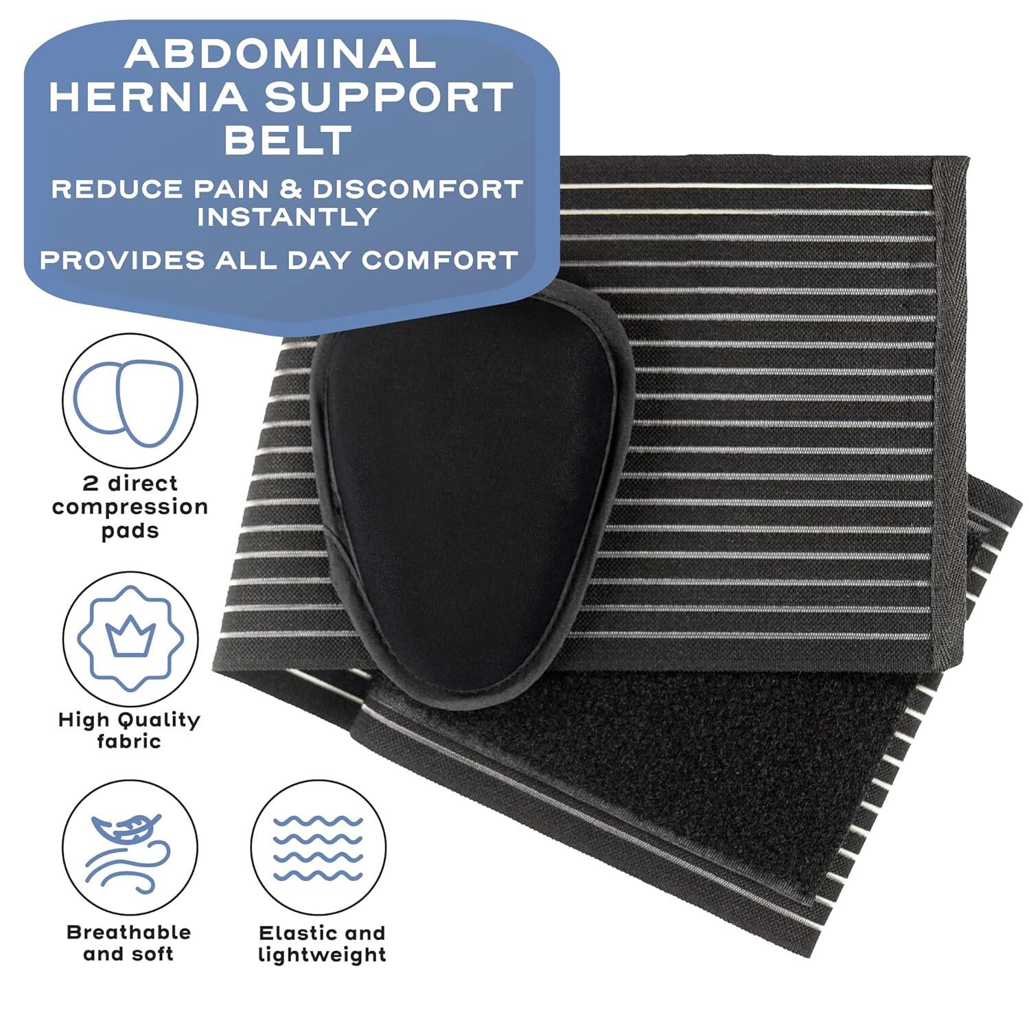 Men’s Umbilical Hernia Belt Navel Truss Tummy Button Abdominal Binder Support