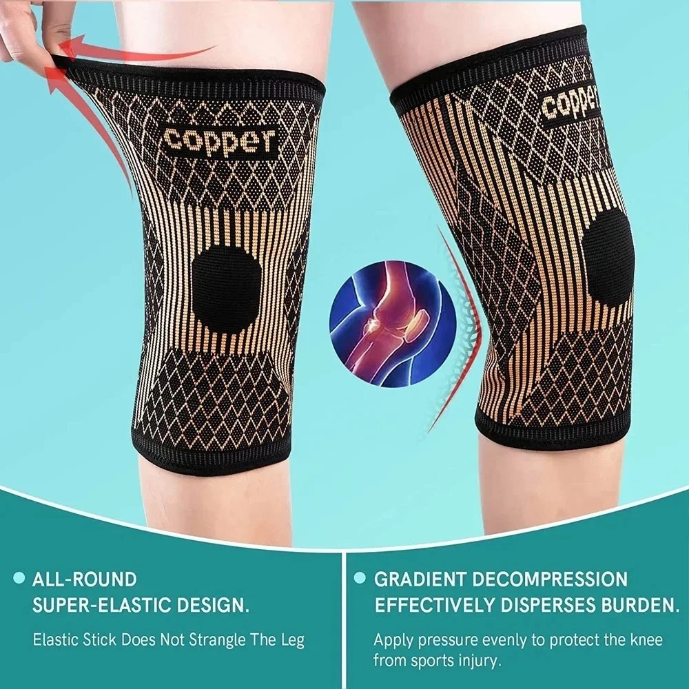 Copper Knee Brace for Arthritis Pain & Support-Copper Knee Sleeve for knee pain