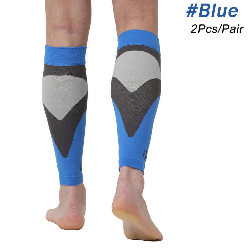 1Pair Calf Compression Sleeves for Men Women. Footless Socks Support for Running