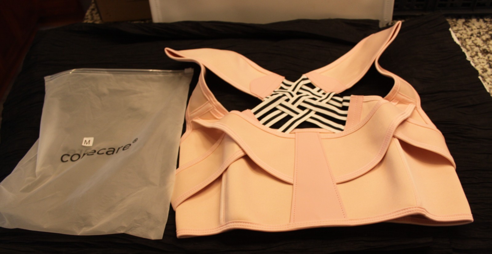 CoreCare Instant Posture Corrector Adjustable ~ Large ~ Pink NEW IN POUCH