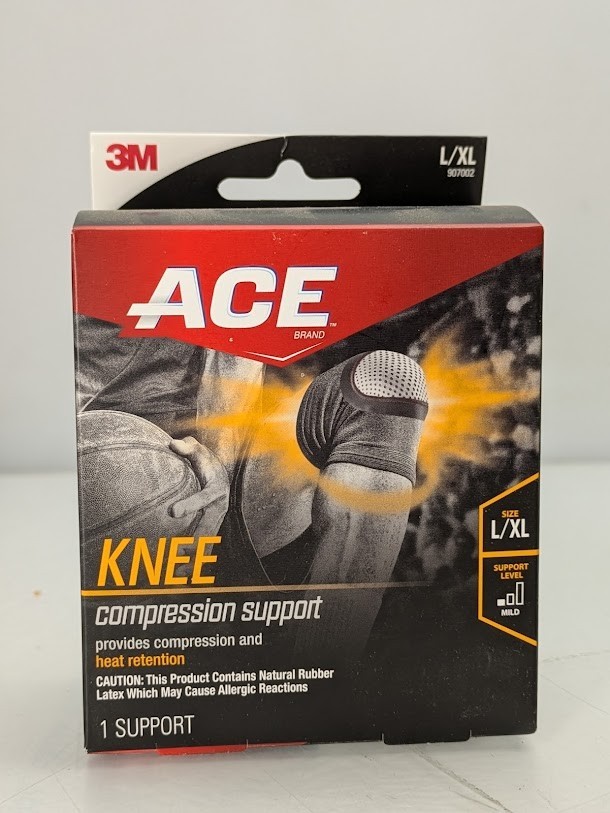 ACE Compression Knee Support Size Large / Extra Large 1 Mild Support Compression