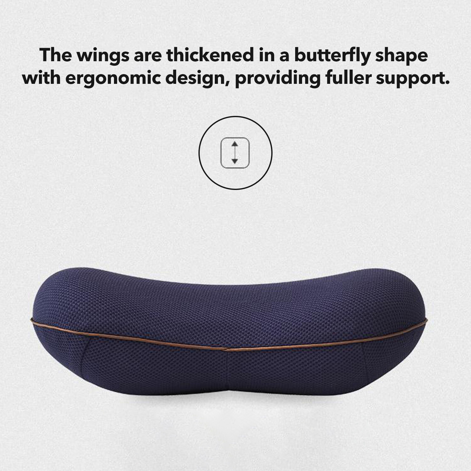 HBN Lumbar Support Pillow For Chair/Car Seat, Memory Foam Back Cushion for Back