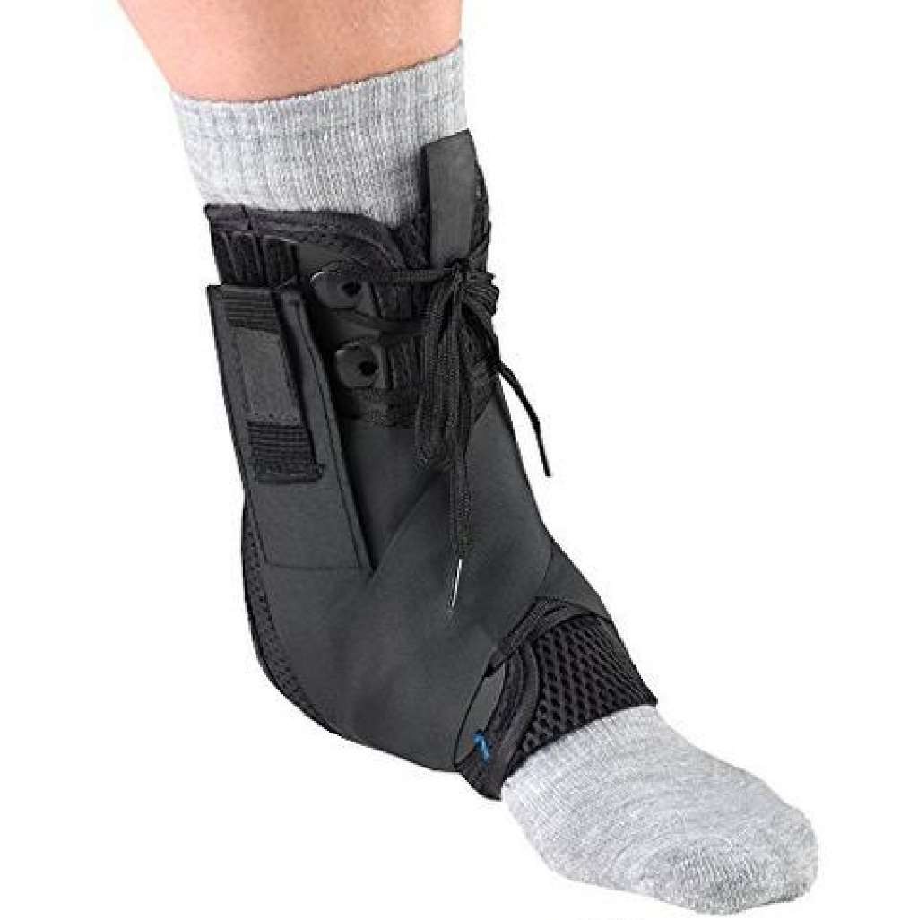 OTC Ankle Stabilizer, Exoskeleton Support, Heel Locking Straps, Small