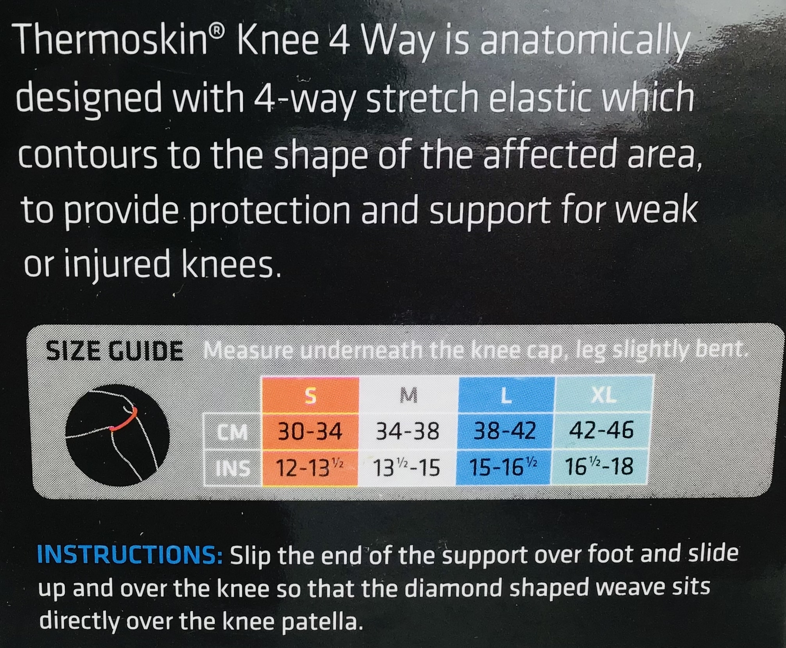 Thermoskin 85609 Elastic Knee Support Beige Large – LOT of 2 – NEW