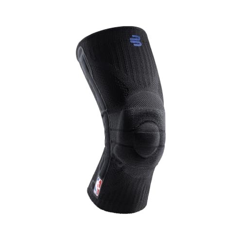 Bauerfeind Basketball Knee Brace Compression Support, Black, Large