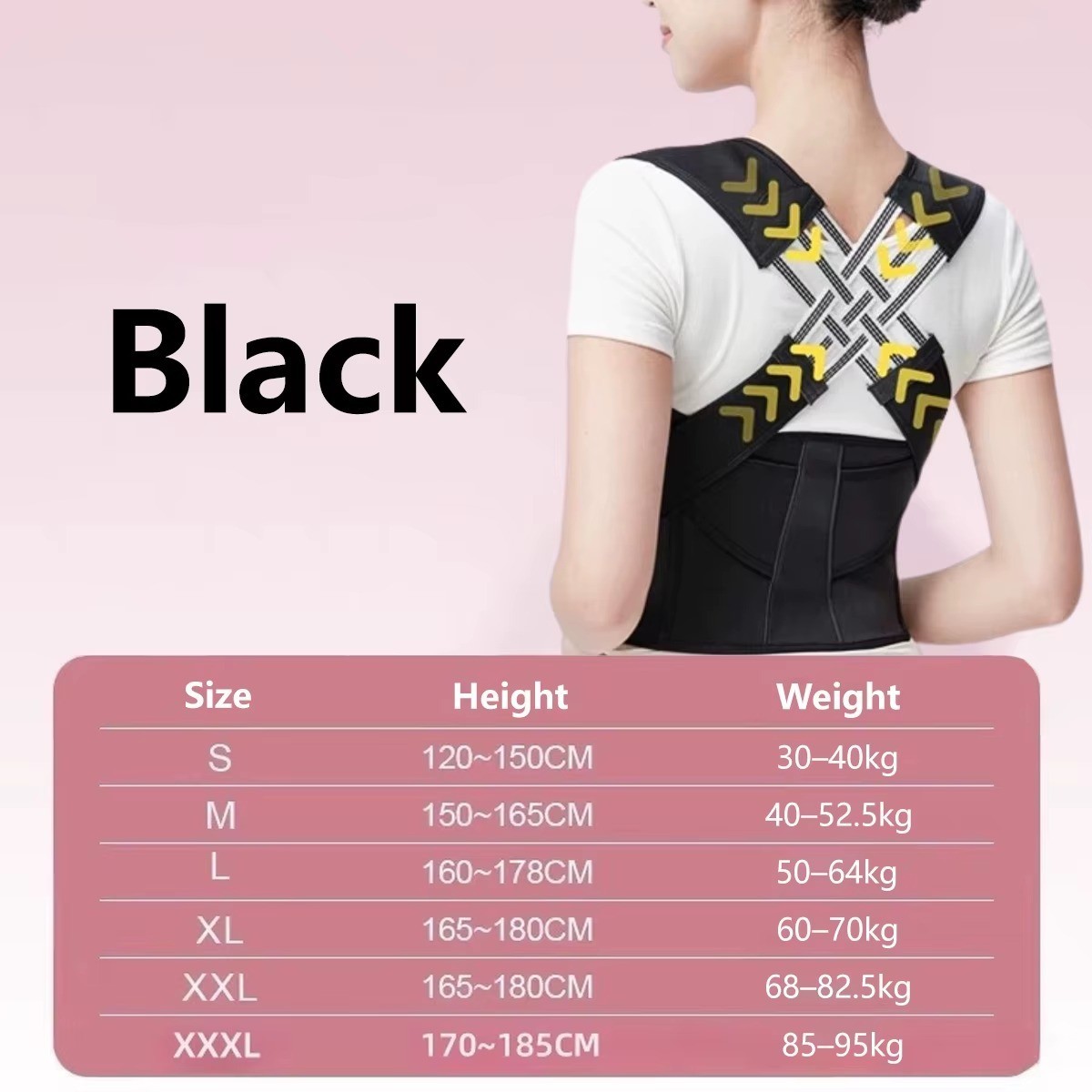 Back Brace Posture Corrector for Women and Men, Shoulder Straightener Adjustable