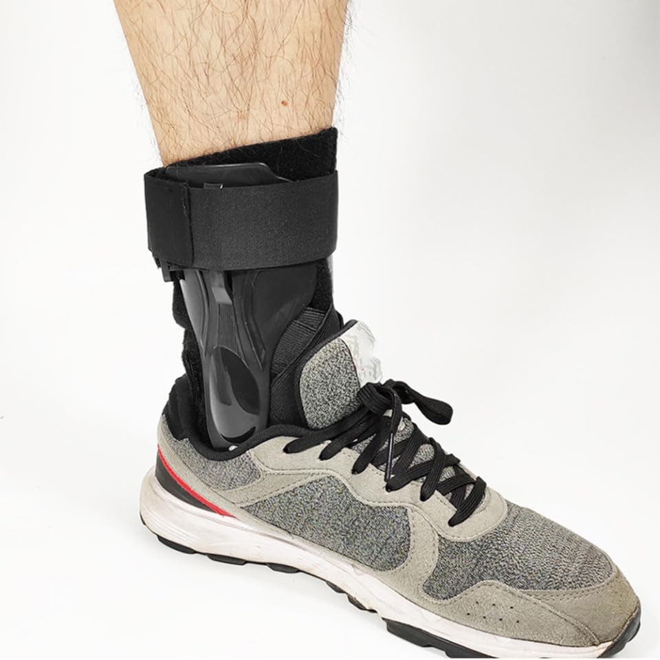 KOMBIUDA Ankle Brace Black Breathable Support for Running Basketball small