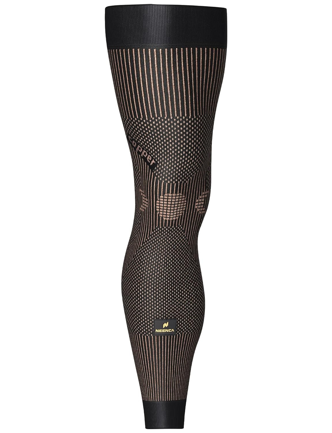 Copper Compression Leg Sleeve, Ultra-Thin Full Leg Sleeve with Copper Ions Infus