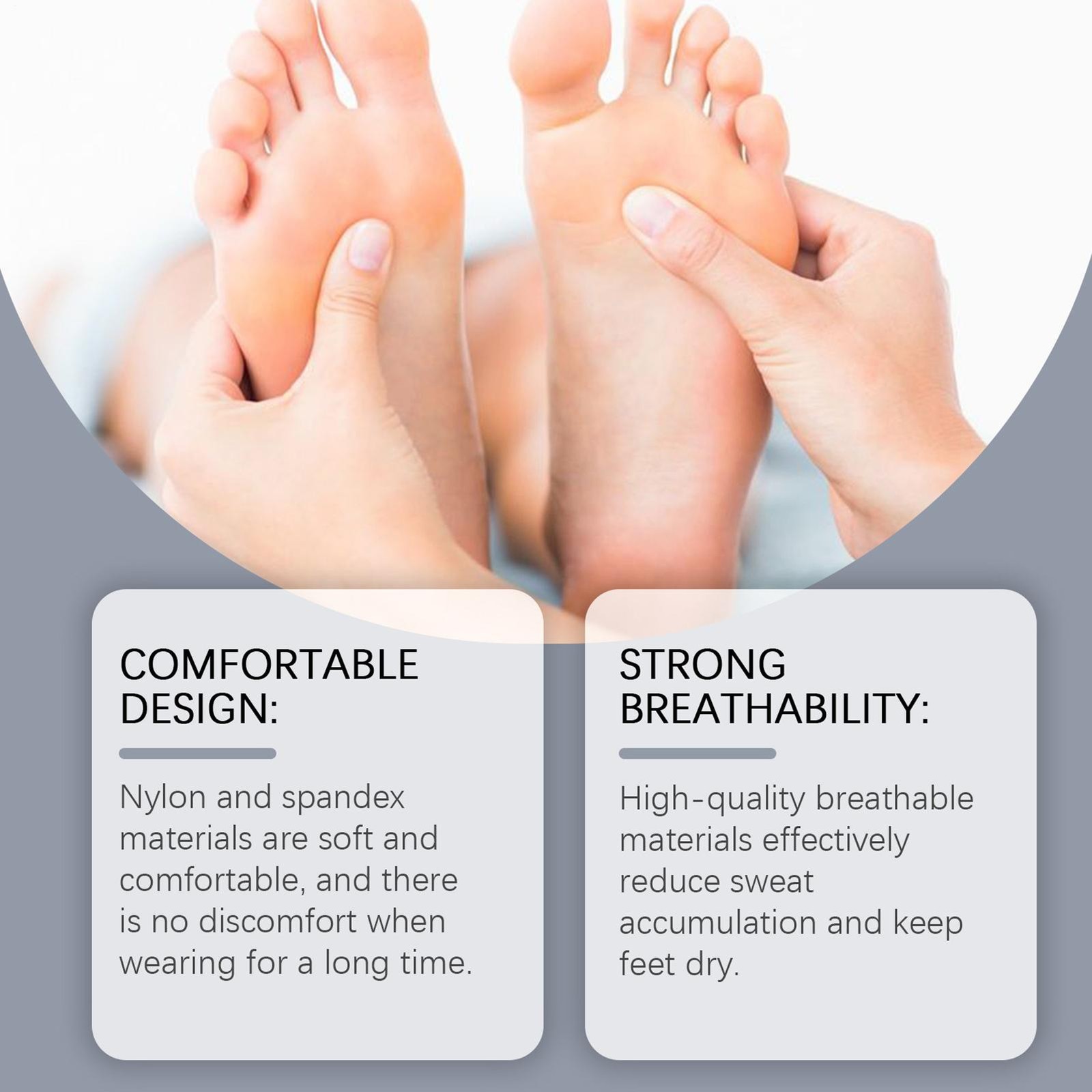 Toe Bunion Protector Support Hallux Valgus Corrector Anti Friction 2X Fabric Gel