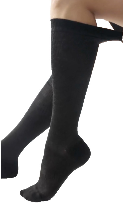 Compression Socks 3 pairs 15-20 mmHg Bamboo Viscose Knee High Unisex L/XL NEW