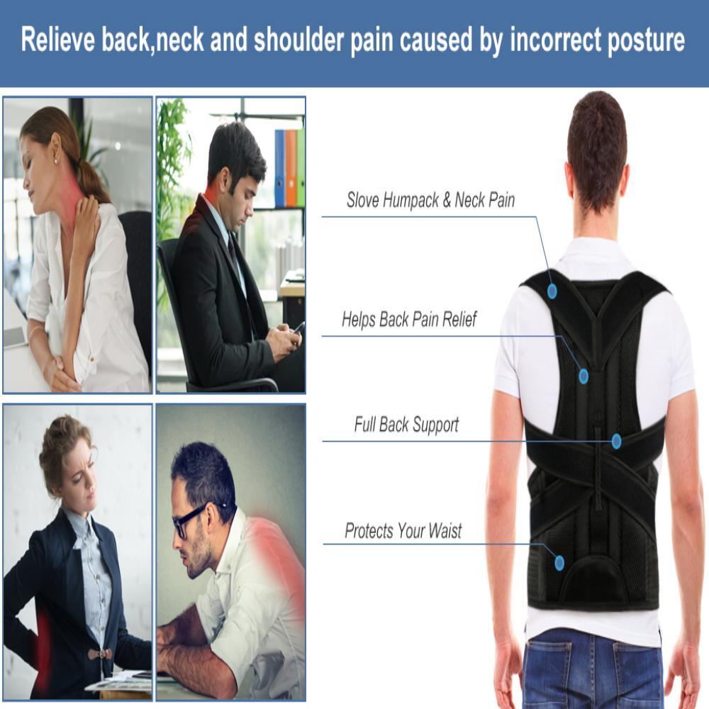 Adjustable back cover shoulder posture correction strap for men and women