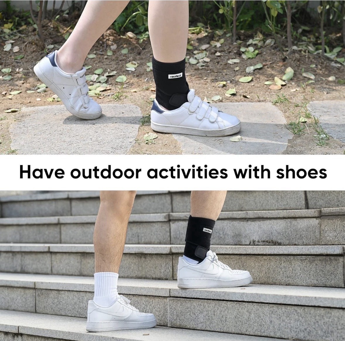 NEOFECT Drop Foot Brace – Adjustable AFO Ankle Medium / Left, Black Open Box