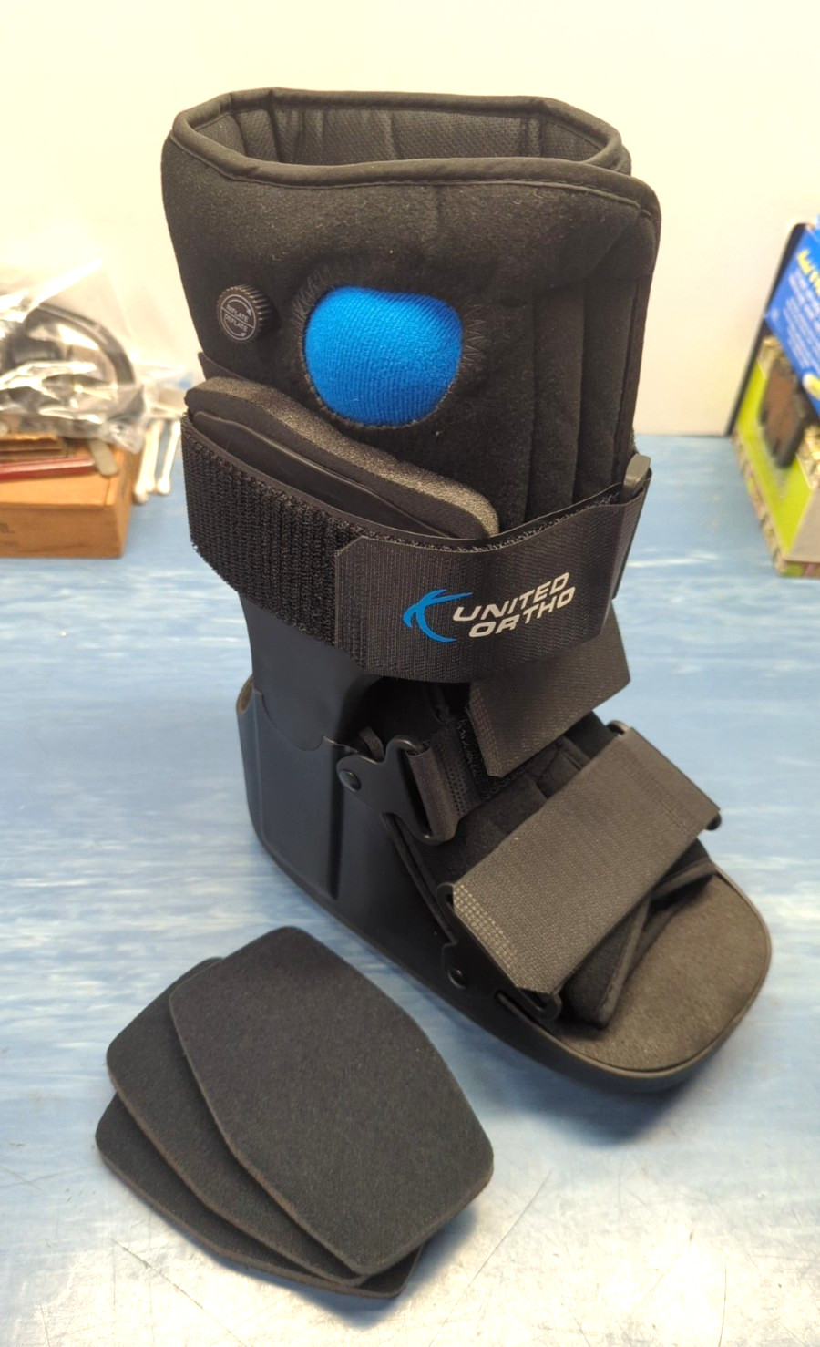 United Ortho Short Air Cam Walker Fracture Boot Extra Small Black Medical Boot