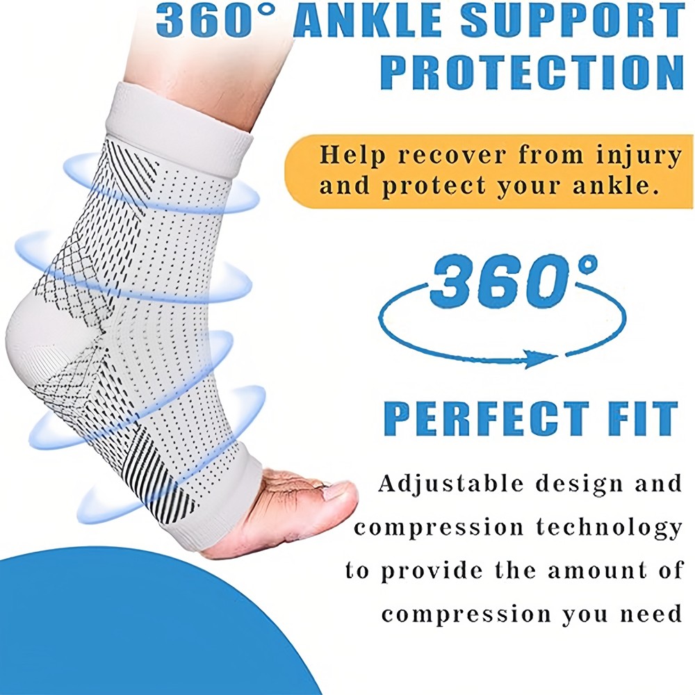 3 Pairs Neuropathy Socks, Foot Compression Sleeve For Pain, Anti Fatigue Support