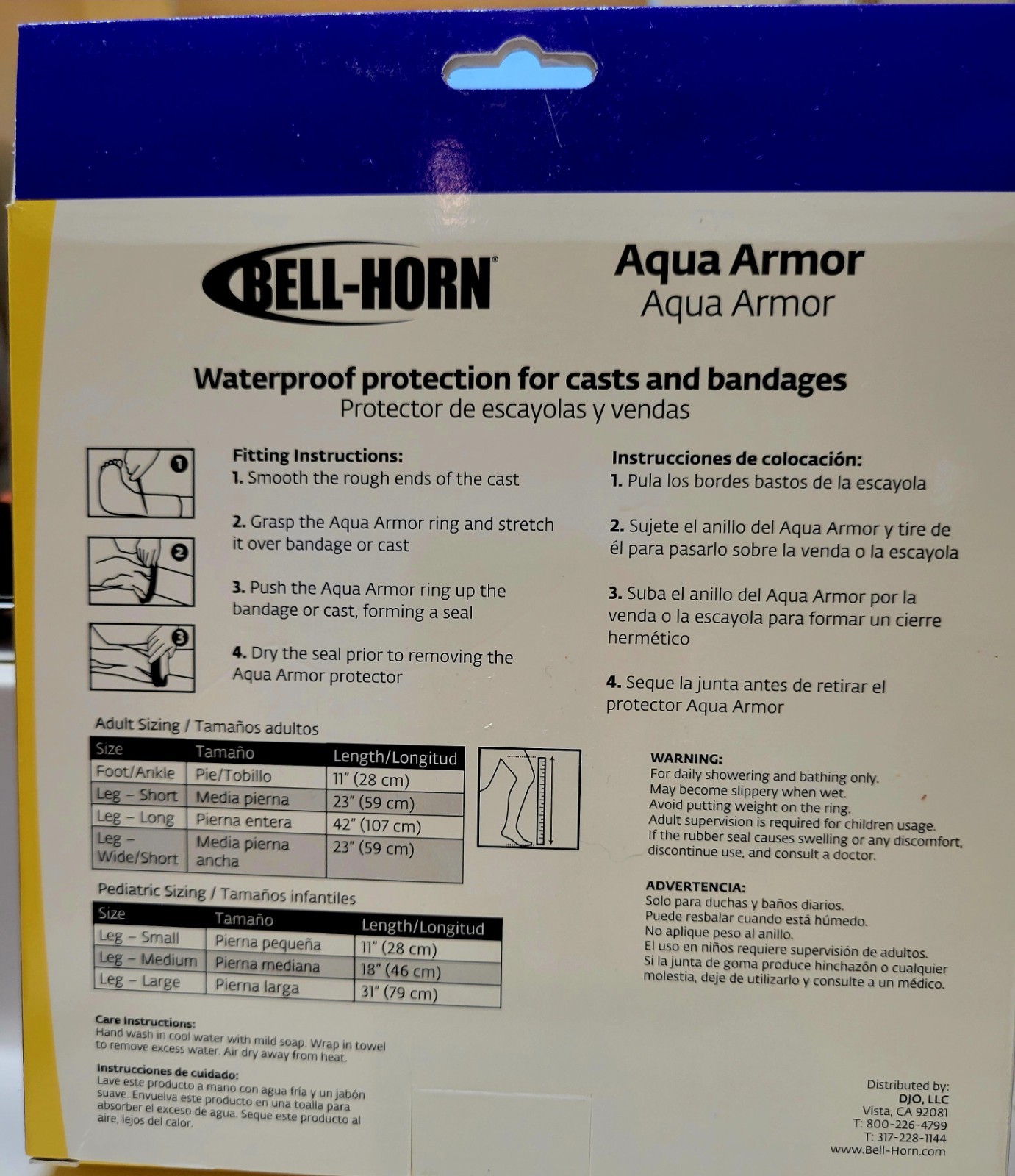 Bell-Horn Aqua Armor FOR LEG Waterproof Protection For Casts Adult Short Leg 23″