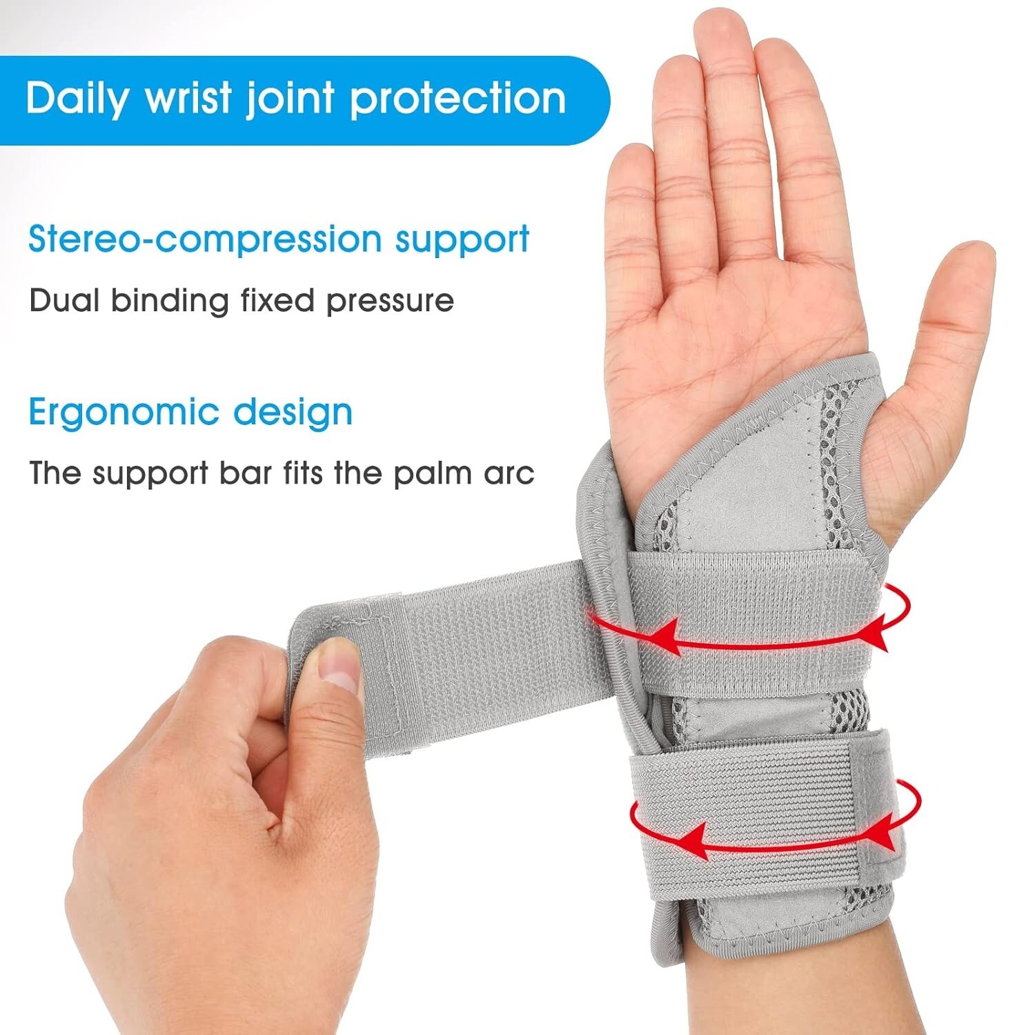 Wrist Brace Support Sprain Splints Band Strap Protector Orthopedic Wristband US