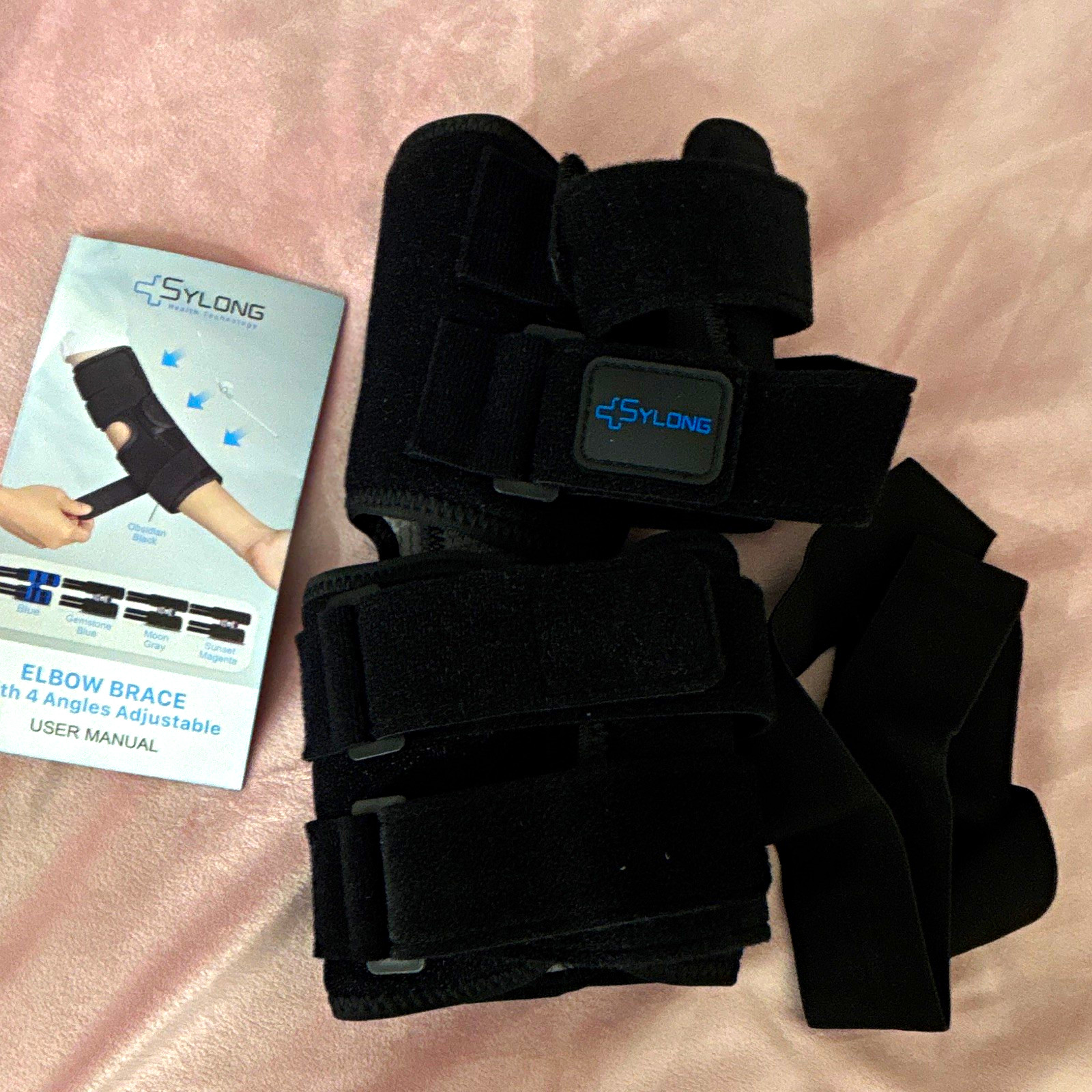 SULONG Adjustable Elbow Brace for Stabilization, Black Size M, CE UKCA