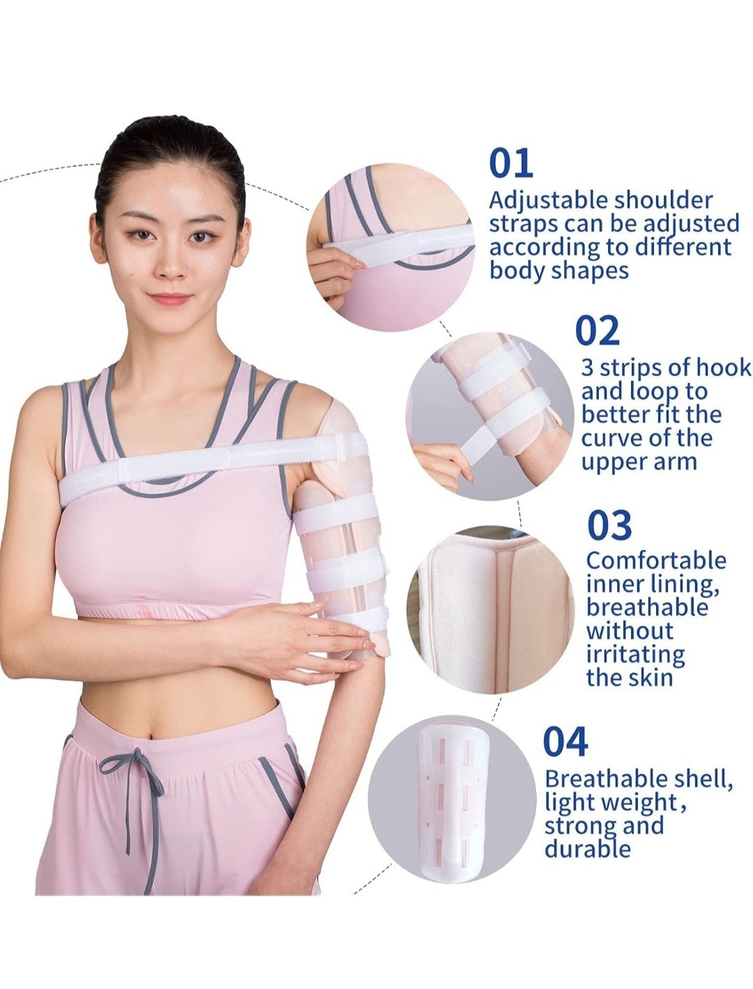 Humeral Shaft Fracture Splint Brace (Lightweight and Breathable) – XL