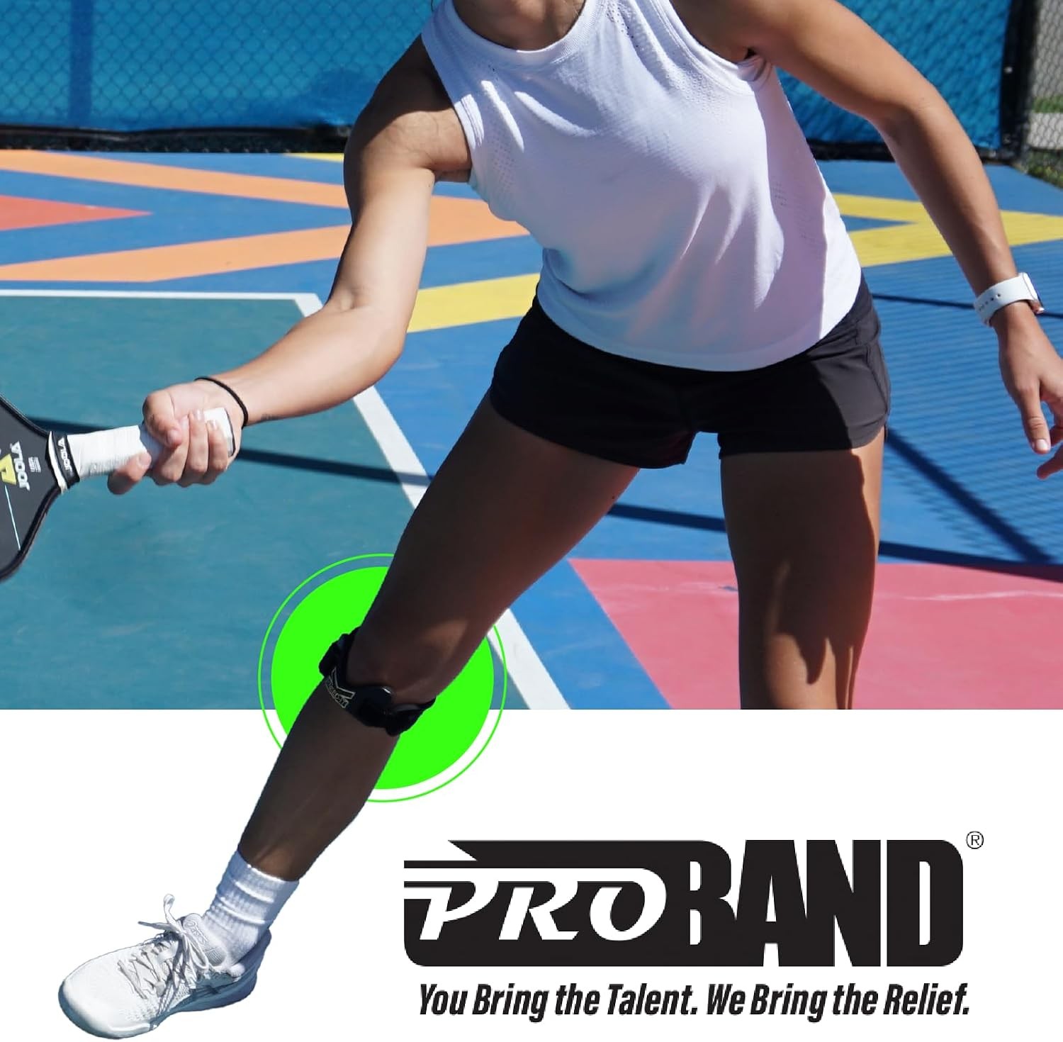 PROBAND KneedIT Compression Band for Knee Pain Relief, Latex-Free – Helps