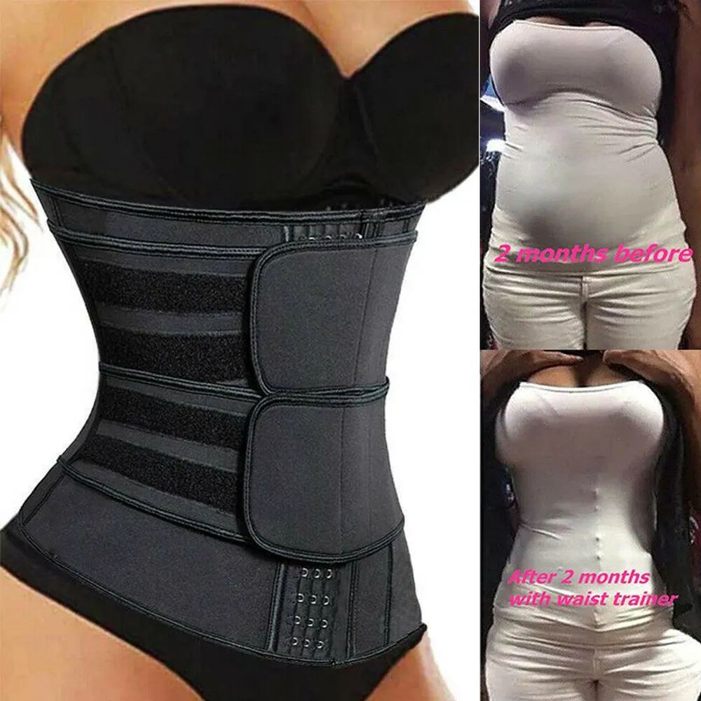 Women’s Waist Trainer Body Shaper Sweat Belt Tummy Slimming Band Girdle Girdle
