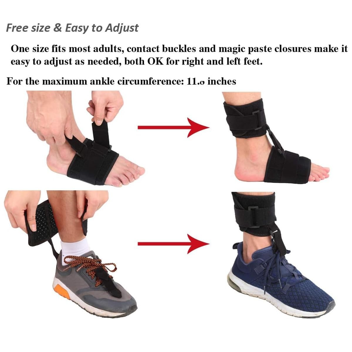 Unisex Adult AFO Drop Foot Brace – Comfortable Gait Improvement Solution