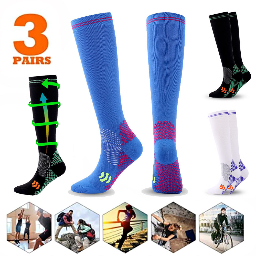 3color Vital Socks For Compression Socks 20-30mmHg Circulation Recover Stockings