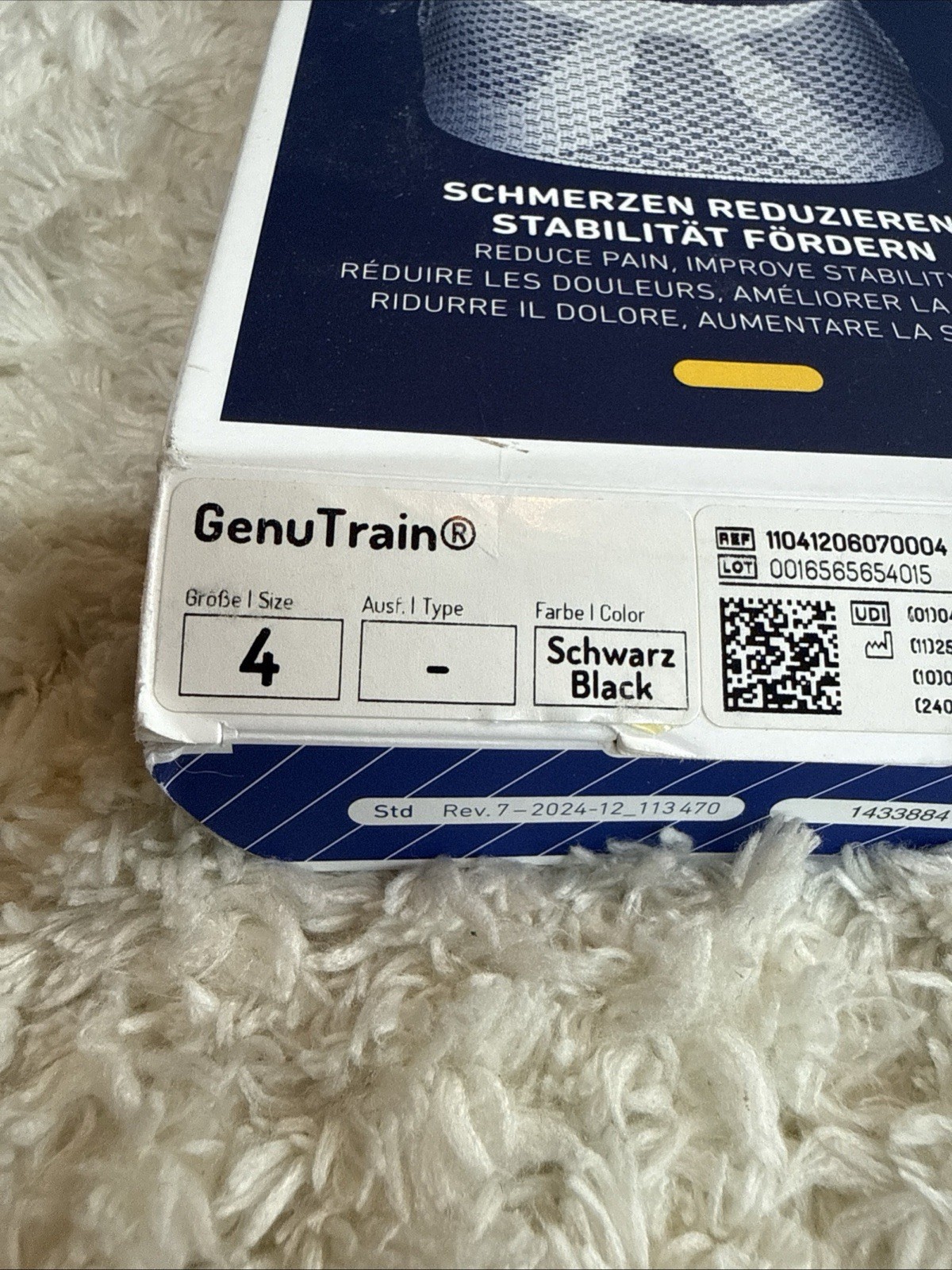 Bauerfeind – GenuTrain – Knee Brace – Size 4 – Color Titanium