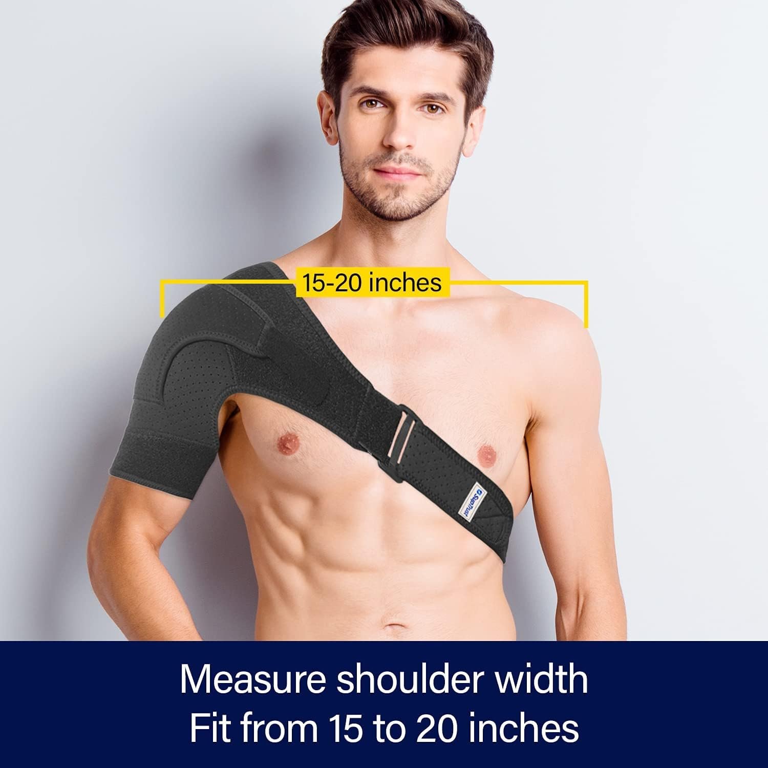 Shoulder Brace for Men & Women: Adjustable Shoulder Wrap for Pain Relief, AC Joi