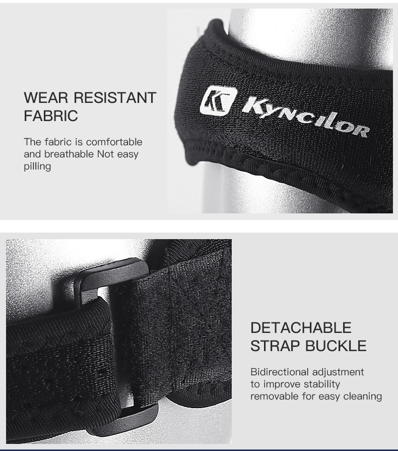 1PC Patella Knee Strap Adjustable Silicone Tendon Support Band for Running Sport