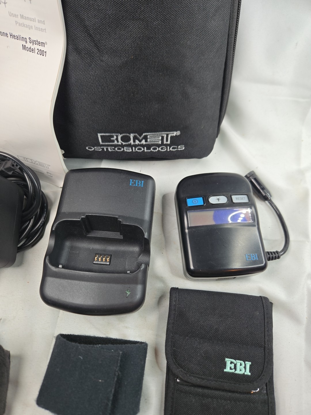 Biomet Ebi Bone Healing System Model 2001 W/ Case, Charger, Manual Tested (READ)