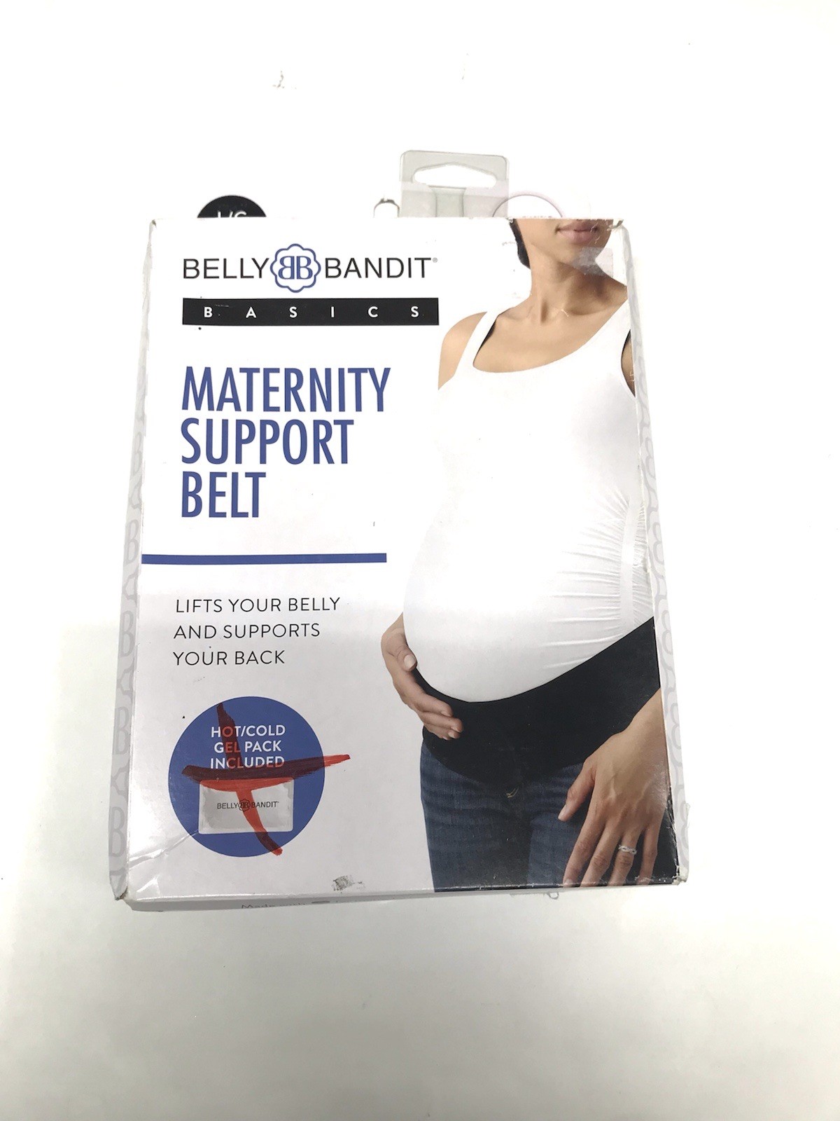 Belly & Back Maternity Support Belt Opened Box Missing a Gel Pack Size L