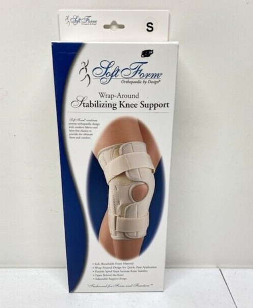 Fla Soft Form Wrap Around Stabilizing Knee Support Beige SMALL New
