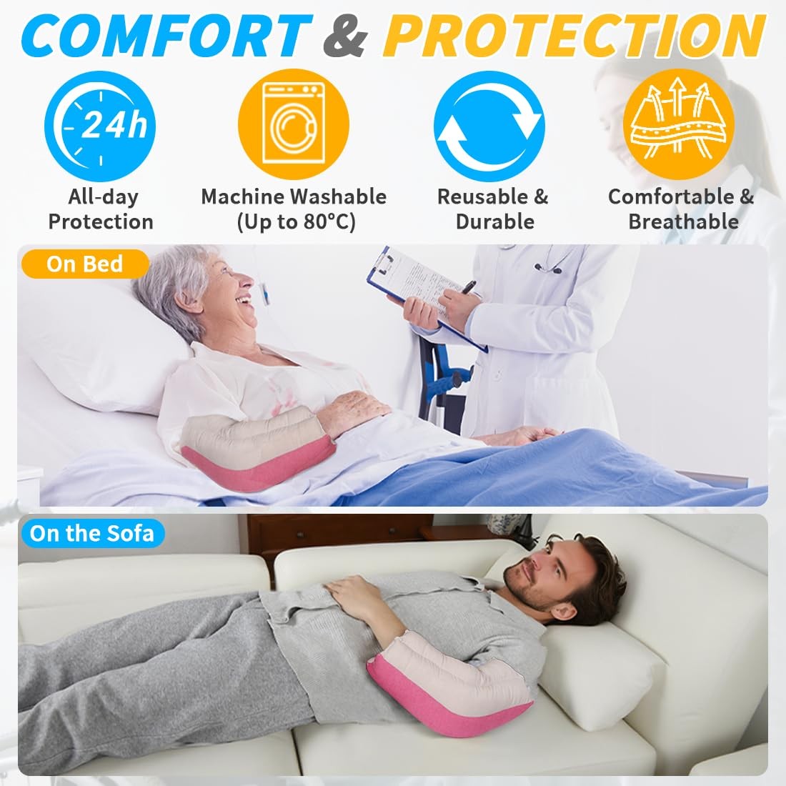 Elbow Pads Elbow Protectors for Elderly and Bedridden Patient, Elbow Protecto…