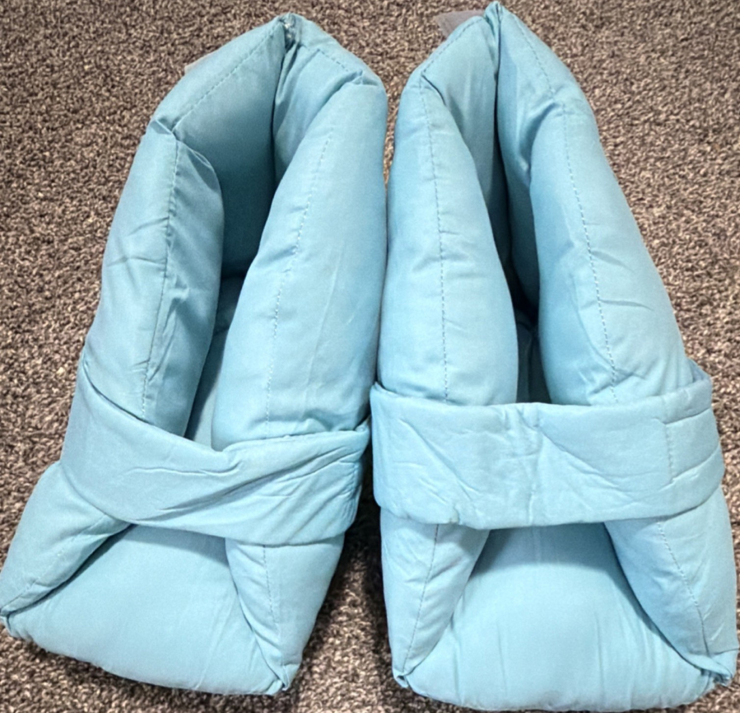Women’s Blue Puffer Slide Sandals Slippers Comfortable Casual Shoes