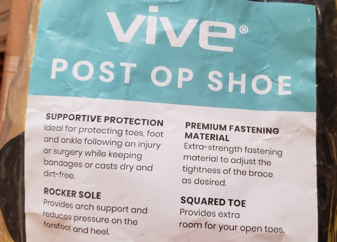 NEW – MINT Condition Vive Post Op Shoe – X-Large SUP1036XL
