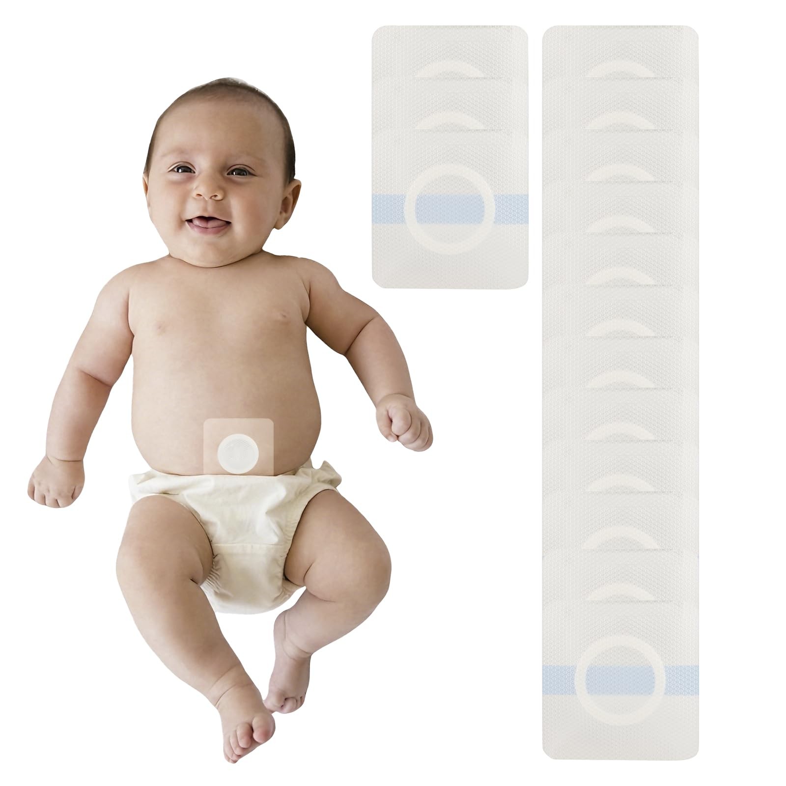 QCWN 15 Pcs Baby Belly Button Patches for Umbilical Hernia Waterproof Newborn…