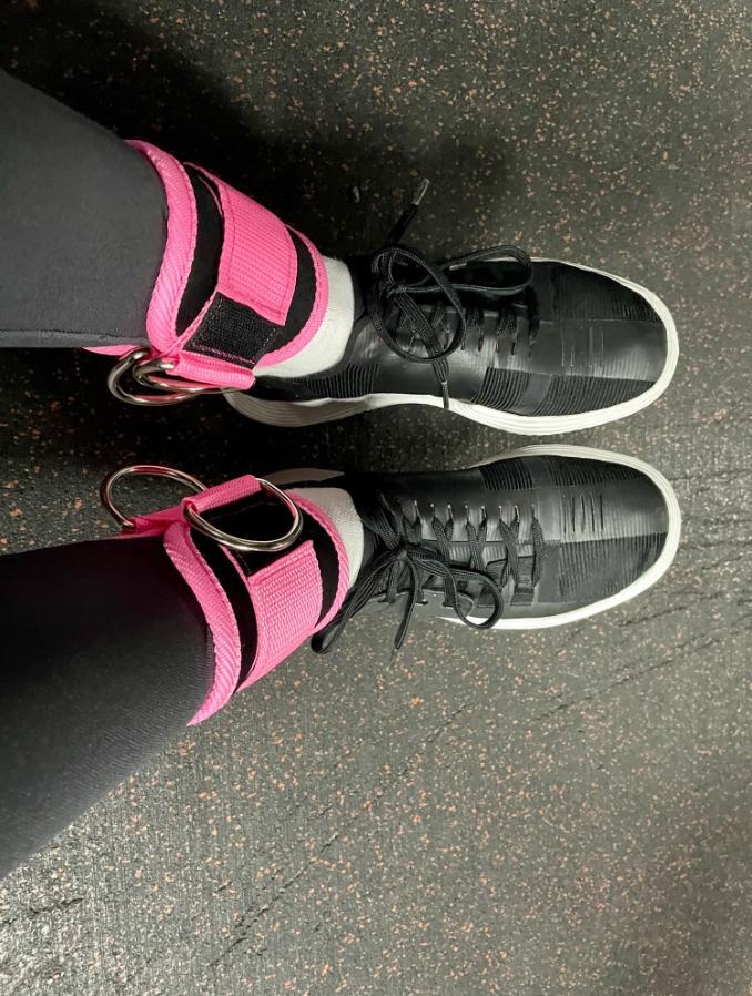 Double D-ring Ankle Straps – Gym Support for Glutes, Legs & Strength Training