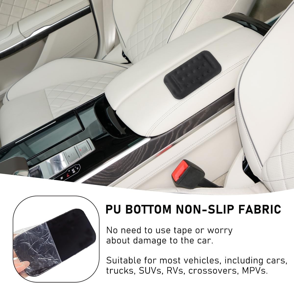 2 PCS Arm Rest Elbow Pads for Car, 5.1″ × 2.6″ Vehicle Door Thigh Support Armre