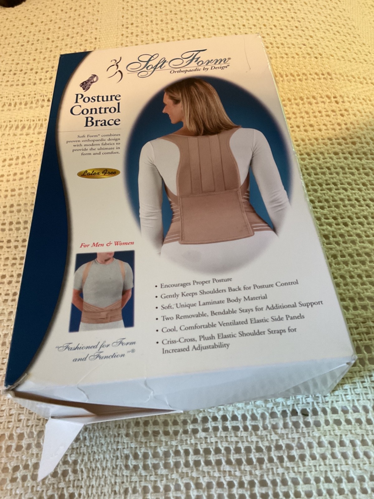 Soft Form Posture Control Brace Large Beige