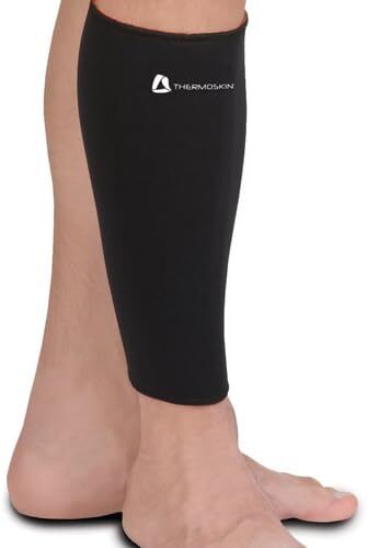 Thermoskin Calf/Shin Support Sleeve (Black) Small – Splints Achilles Tendonitis