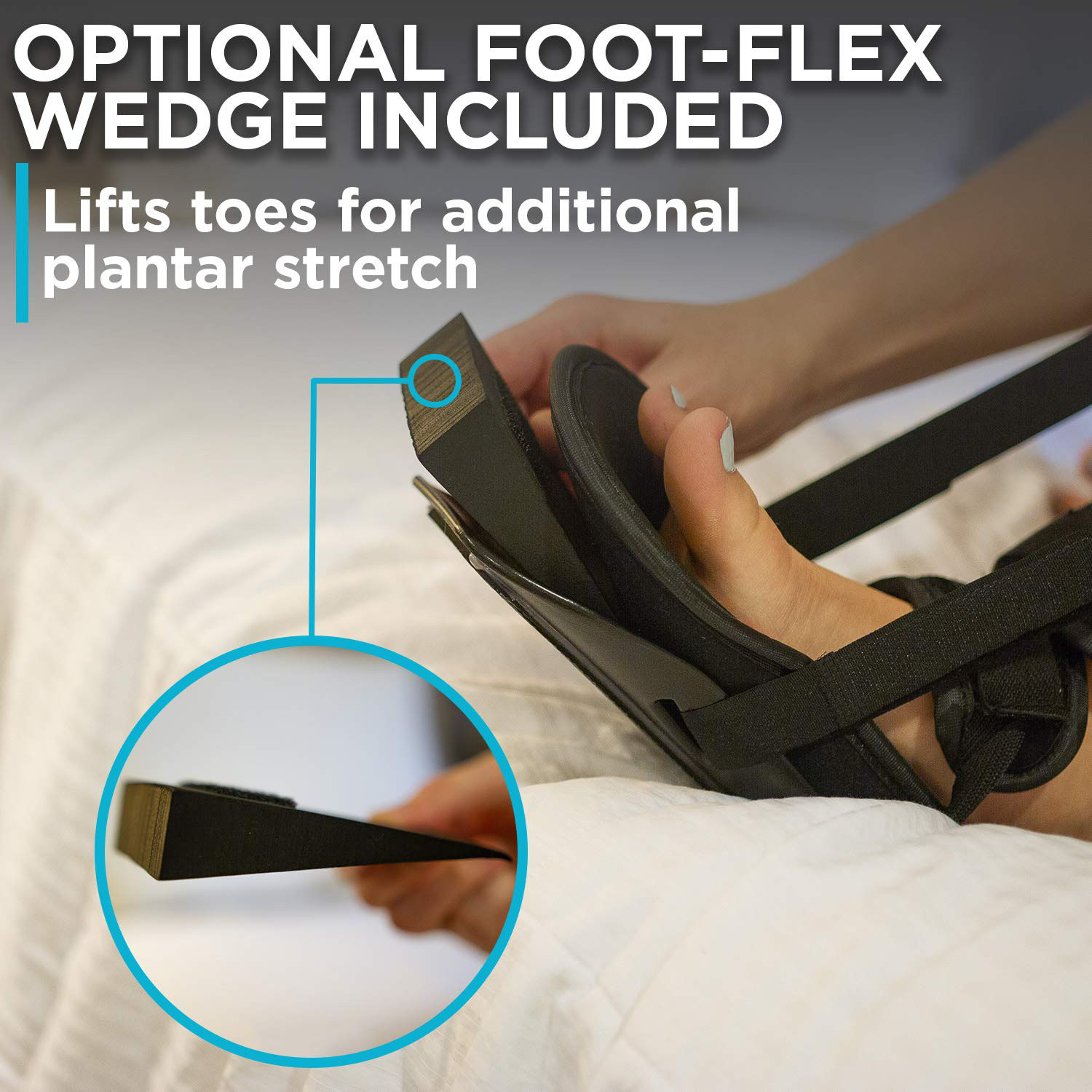BraceAbility Sleeping Stretch Boot | Plantar Fasciitis Night Foot Splint and Adj